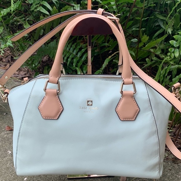 Kate Spade Mint Green Shoulder Bag Purse Wallet - Picture 8 of 8